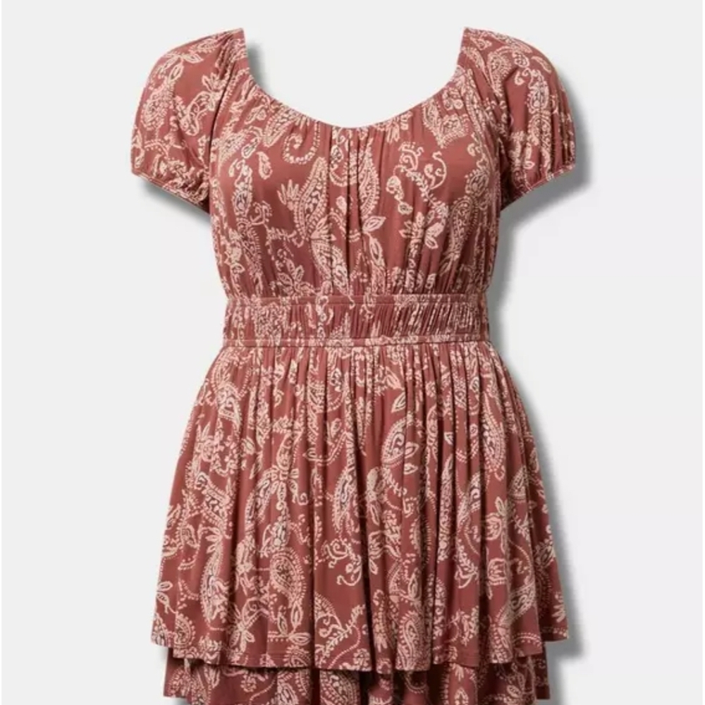 Torrid Pink and White Floral Dress